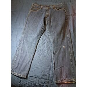 Adventuridge Jeans men's 36x32 regular fit flannel lined blue denim pants winter